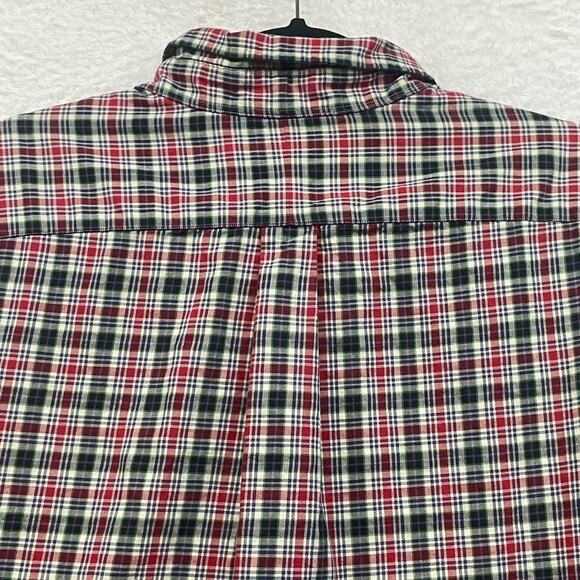 Ralph Lauren Shirt Mens 3XLT Tall Red Green Plaid Classic Fit Button Down Pony - Picture 5 of 10